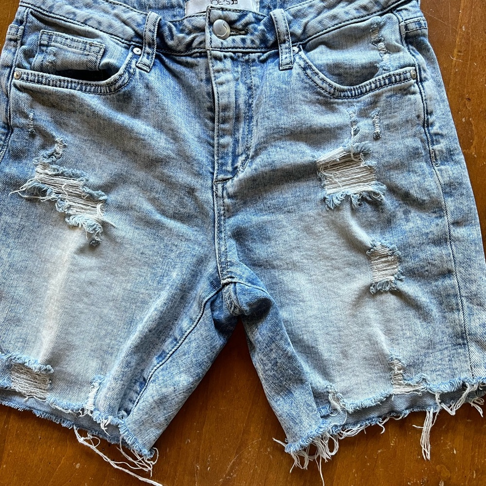 Joe’s Jeans Women’s Distressed mid-rise Cutoff Jean Short Frayed Hem Size 27